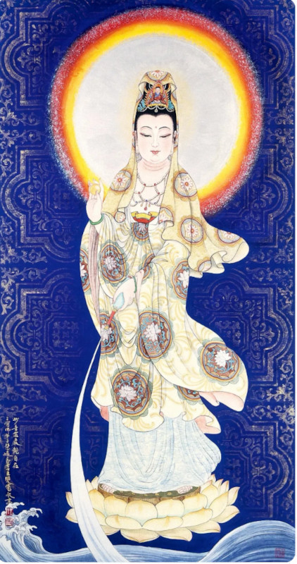 慈航真人 cí háng zhēn rén  Venerable celestial de la compasión universal